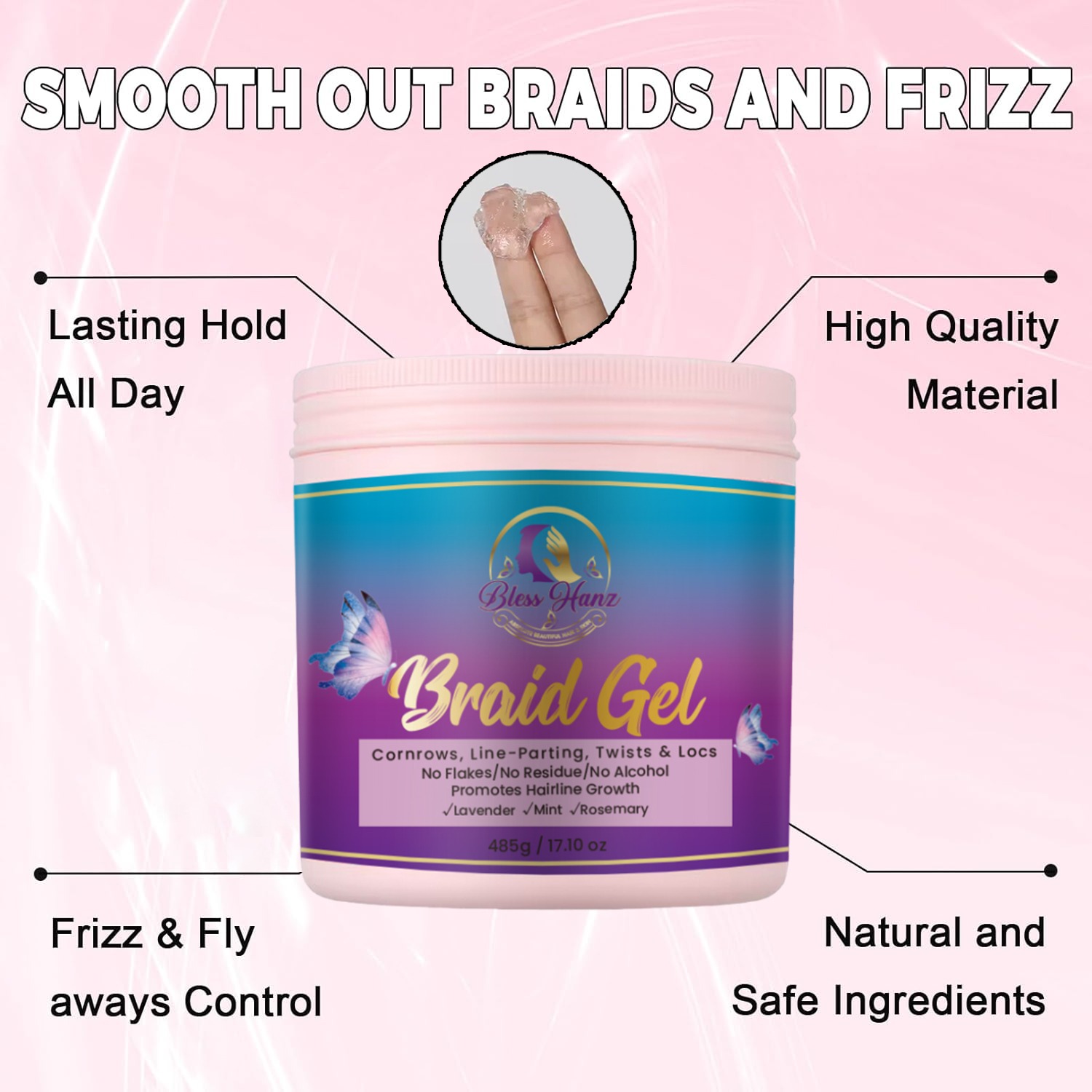 BRAID & LOC GEL 485G - Image 3
